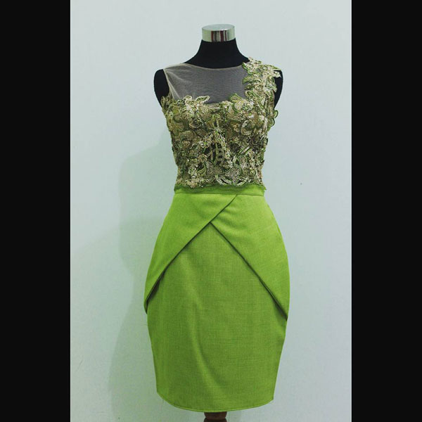 Mini Dress Batik Pesta 019