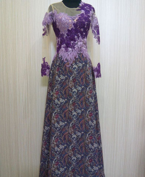 Long Dress Pesta Batik Kebaya 035