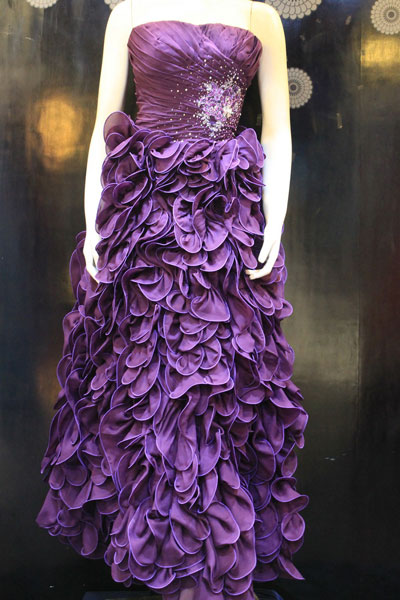 Long Dress Sifon Violet 027
